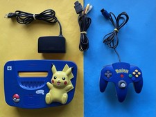 N64 giochi CONSOLE Pikachu POKEMON Super NINTENDO 64 set + controller no scatola originale