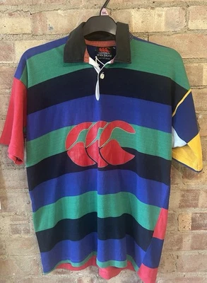 Vintage Canterbury Uglies Rugby Polo Shirt Men’s Medium 42” Multicolour 90s - Image 1 of 4