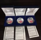 New Listing3 1999 Colorized American Silver Eagle 1 oz .999 Silve COA American Historical