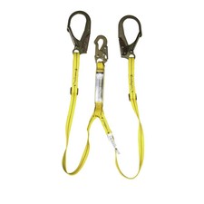 Guardian Fall Protection 4-6' Double Leg Shock Absorbing Adjustable Lanyard