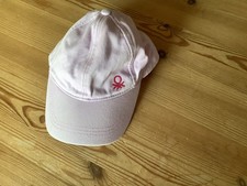 Mädchen Sommer Käppi Hut Sonnenschutz Gr. XXS - XS rosa Benetton  Baumwolle Mode