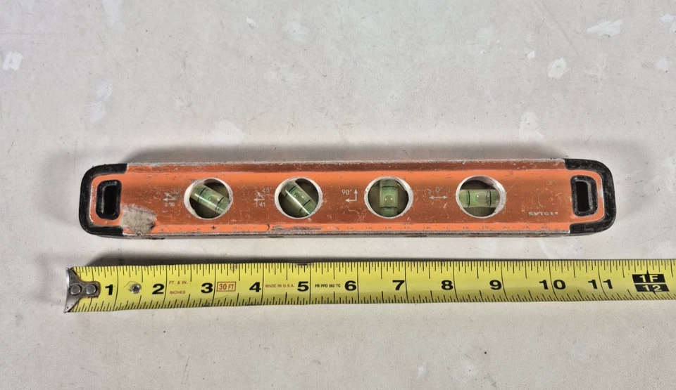 Savage, магнитный, торпеда, уровень, оранжевый/черный, сверхпрочный, алюминий, 11 дюймов - Изображение 3 из 4