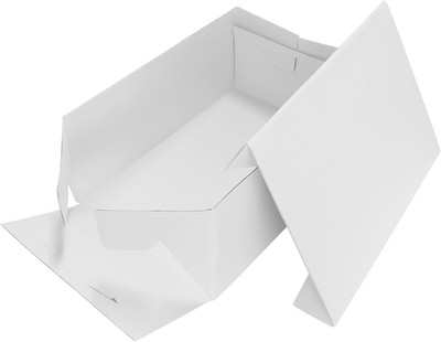 Cake Sugarcraft Baking Decoration Bakery Box Oblong 330 x 228mm (13 x 9''), Weiß