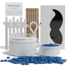 Nose Wax & Ear Hair Removal Kit Painless Rapid Heating For Men Women W/ 50g Wax