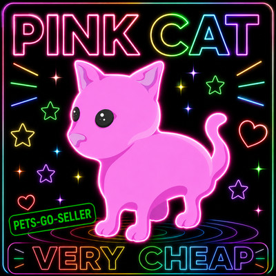 ROSA KATZE (BILLIG) ADOPTIEREN SIE EIN HAUSTIER VON MIR - BILLIGSTES AUF EBAY