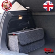 Grey Car Boot Trunk Organiser | Foldable Felt Storage Box Tool Bag***