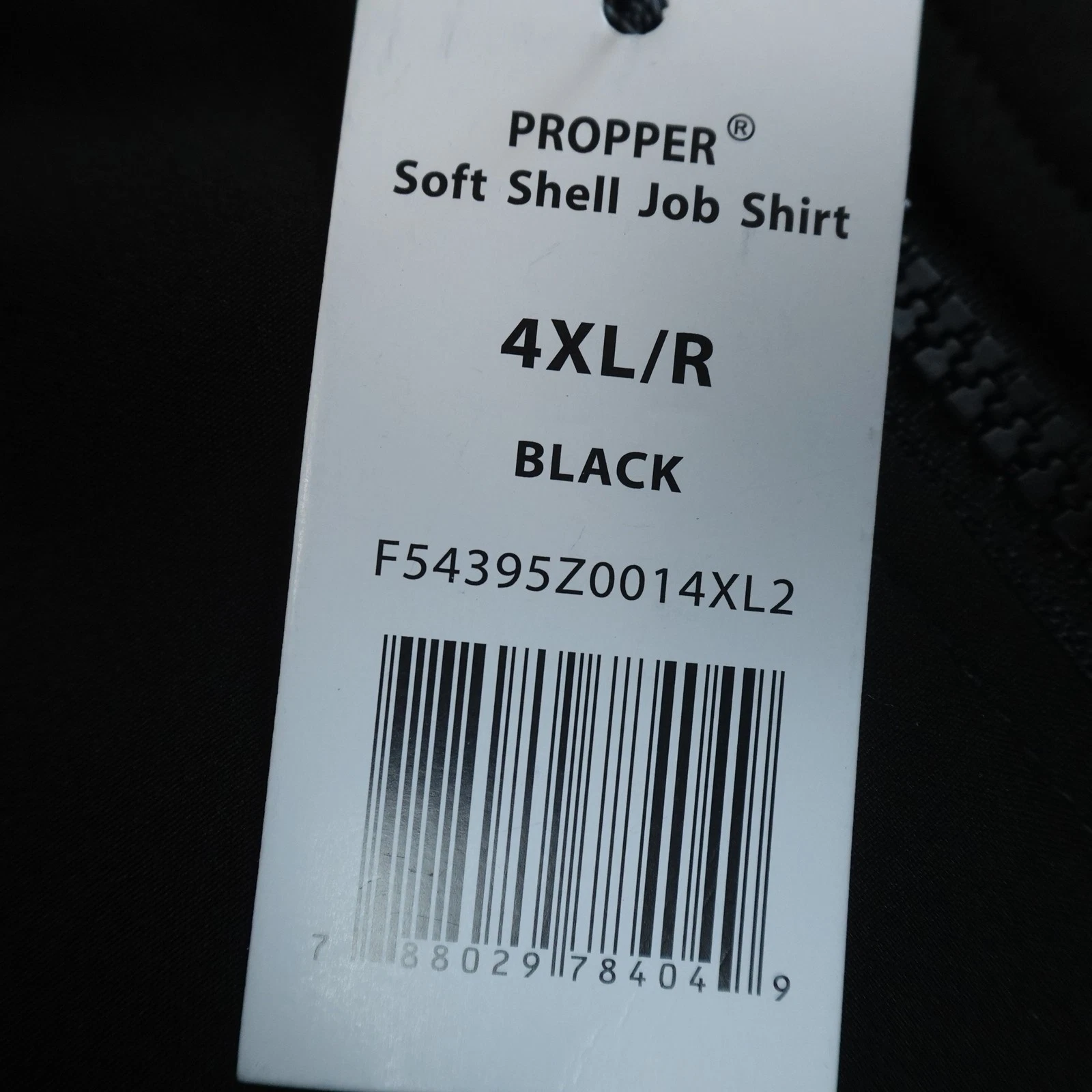 NEW Propper Jacket Mens 4XL Black Softshell 1/4 Zip Pullover Work Coat Tactical - product detail image 3