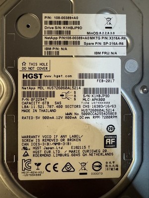 2x HGST 6.00 TB SAS 6Gbps 3.5'' HDD   Full Test Report + 30-Day Warranty