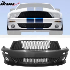 Fits 05-09 Ford Mustang GT V6 Shelby GT500 Front Bumper Conversion W/ Grille