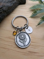 Custom Daisy Flower Keychain / Purse Charm / bag Charm / Nature Gifts