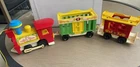 Vintage Fisher Price Little People #991 Circus Train People - Horn Works!