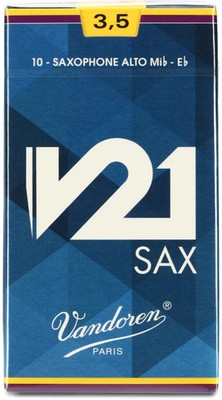 Vandoren SR8135 - V21 Alto Saxophone Reeds - 3.5 (10-pack)