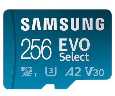 Samsung Electronics EVO Select 256GB MicroSDXC UHS-I U3 130MB/s Full HD & 4K UHD