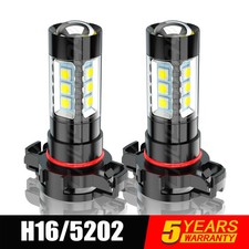 5202h16 Led Fog Light Bulbs 6000k For Dodge Grand Caravan 2010-2018 2019 White