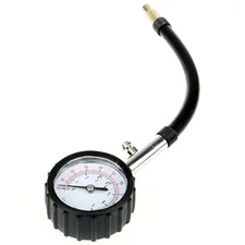Mechanical Tire Pressure Gauge 0-100 PSI Flexible Hose Swivel Chuck for Car... 