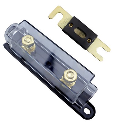 HBU ANL Fuse Holder Bolt-on Automotive Kit Gold-Plated 40A-300A Amp Options
