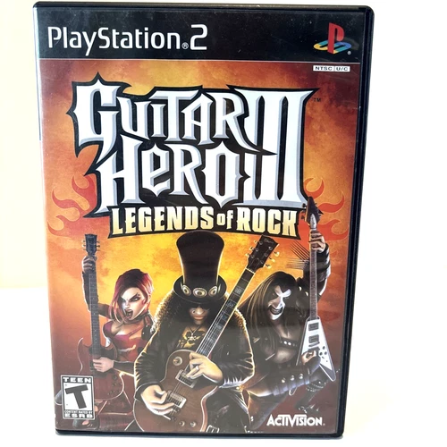 Guitar Hero 3 III Legends of Rock PS2 Sony Playstation 2 CIB Tested Working
