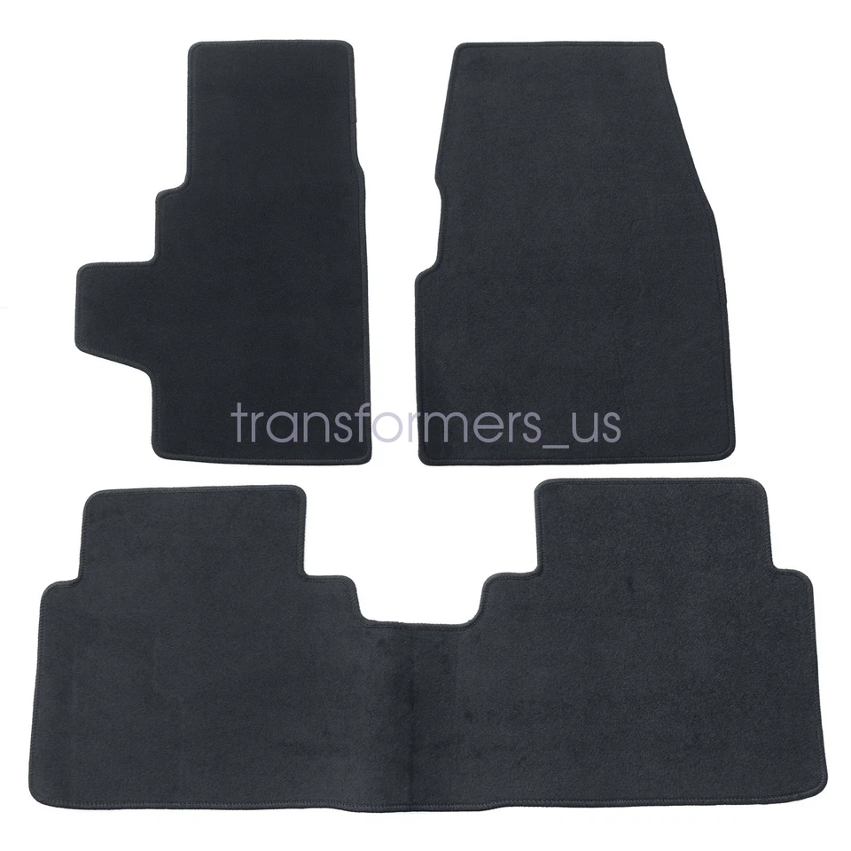 For 2014 2015 2016 2017 2018 BMW I3 Front & Rear Floor Mats Carpet Black New - Изображение 3 из 4