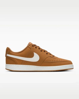 Nike Court Vision Low V2 NBK Nubuck Shoes Wheat Sail Men's Size 8
