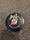 Jack Hughes Signed Puck New Jersey Devils Fanatics COA NHL Hockey USA GOLD