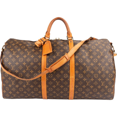 Louis Vuitton Monogram  Keepall 60 Bandoulière Travel Bag    Tasche