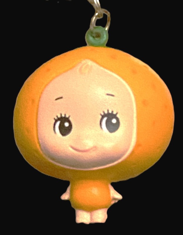 Kewpie Orange Mascot Foam - Kewpies by Rose O'Neill 2.5 inch Tall