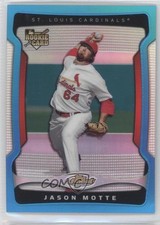 2009 Topps Finest Blue Refractor 246/399 Jason Motte #135 9y7