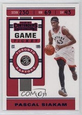 2019-20 Panini Contenders Game Ticket Blue 18/99 Pascal Siakam #87 19x5