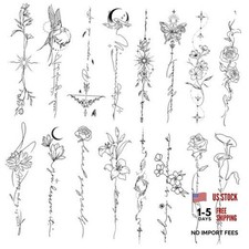 45 Pcs Realistic Tattoos for Women  Girls - Temporary - Realistic