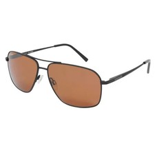 SERENGETI Stanton Matte Black Sunglasses Amber Polarized Lens Made In Italy