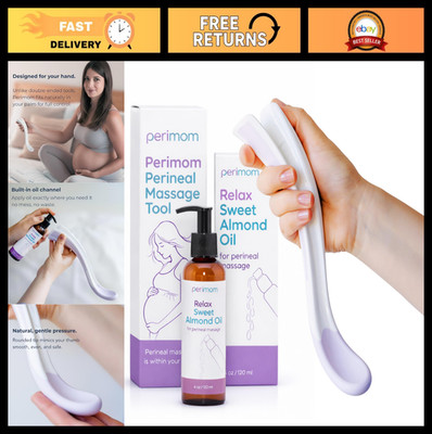 Perineal Massage Kit - Tool & Oil for Pregnancy Preparation, Labor Relief