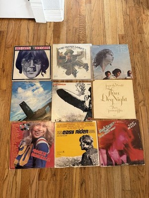 Vinyl Rock Lot Led Zeppelin, Doors, Bee Gees, Bob Seger, Easy Rider Soundtrack