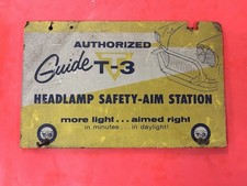 Guide T3 Headlight Safety Aim Sign And Tools Guide T3 Headlight Safety Aim Sign And Tools