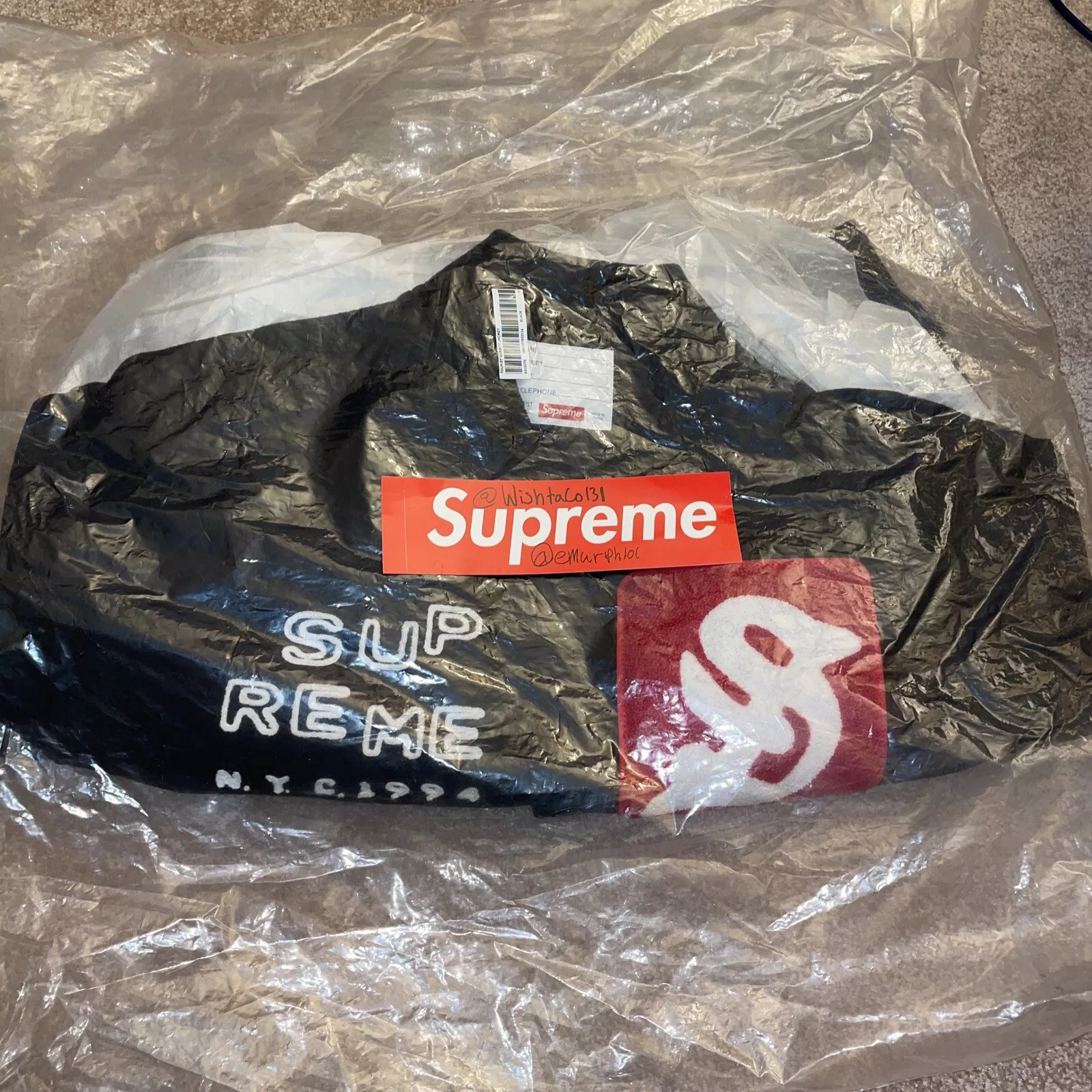 Veste universitaire touristique Supreme X Cactus Plant Puce Market taille grande CPFM