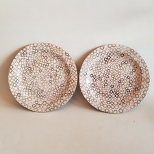 2 assiettes nature écorce de