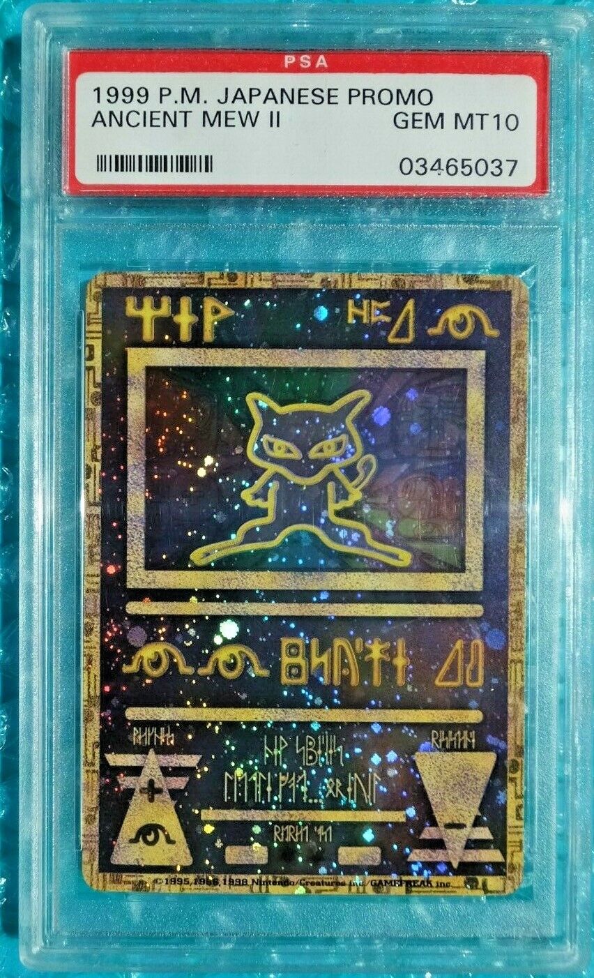 Mavin  Metal Gold Shiny Mewtwo Star & Ancient Mew Custom Pokemon Go Card  Amiibo Promo