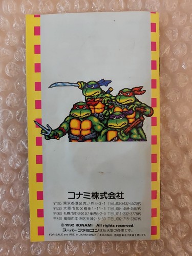 Teengae Mutant Ninja Turtles Turtles In Time - Super Famicom JP Import - UK Stock - Bild 10 von 24