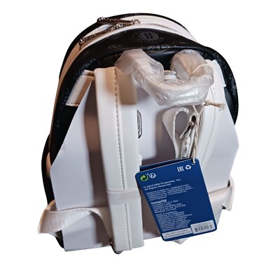 Loungefly NBA Brooklyn Nets Logo Mini Backpack, Black  display picture 3