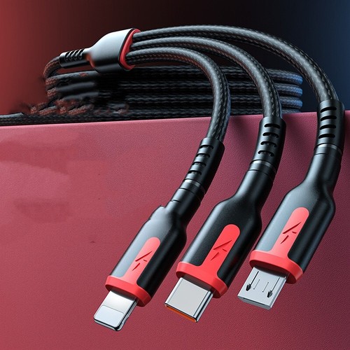 3 in 1 Fast USB Charging Cable Universal Multi Function Cell Phone Charger Cord - Picture 2 of 5