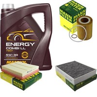 Motor-ÖL 5L Mannol 5W-30 Combi LL+MANN-FILTER Filterpaket FüR Bmw 1Er F20 116I