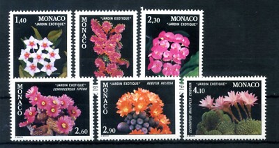 1981 MONACO SET MNH ** 1306/1311 Exotische Gartenpflanzen, exotic flowers