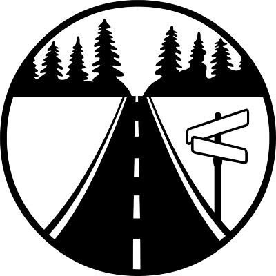 Waldstraße Camper Logo Vinyl Aufkleber Sticker für Auto/Fenster/Wand