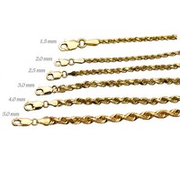 Click here for more details on 14k Solid Yellow Gold Rope...
