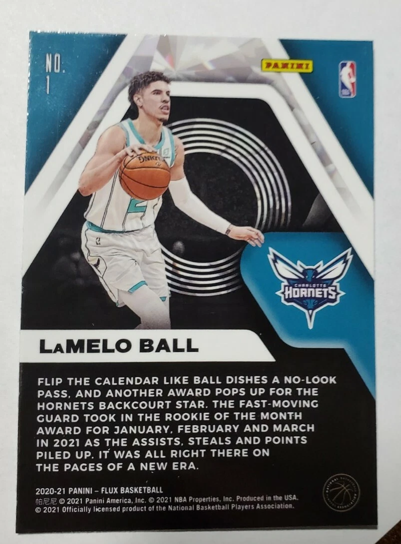 LAMELO BALL 2020-21 Panini Flux RC Rookie HORNETS Rookie INFLUX