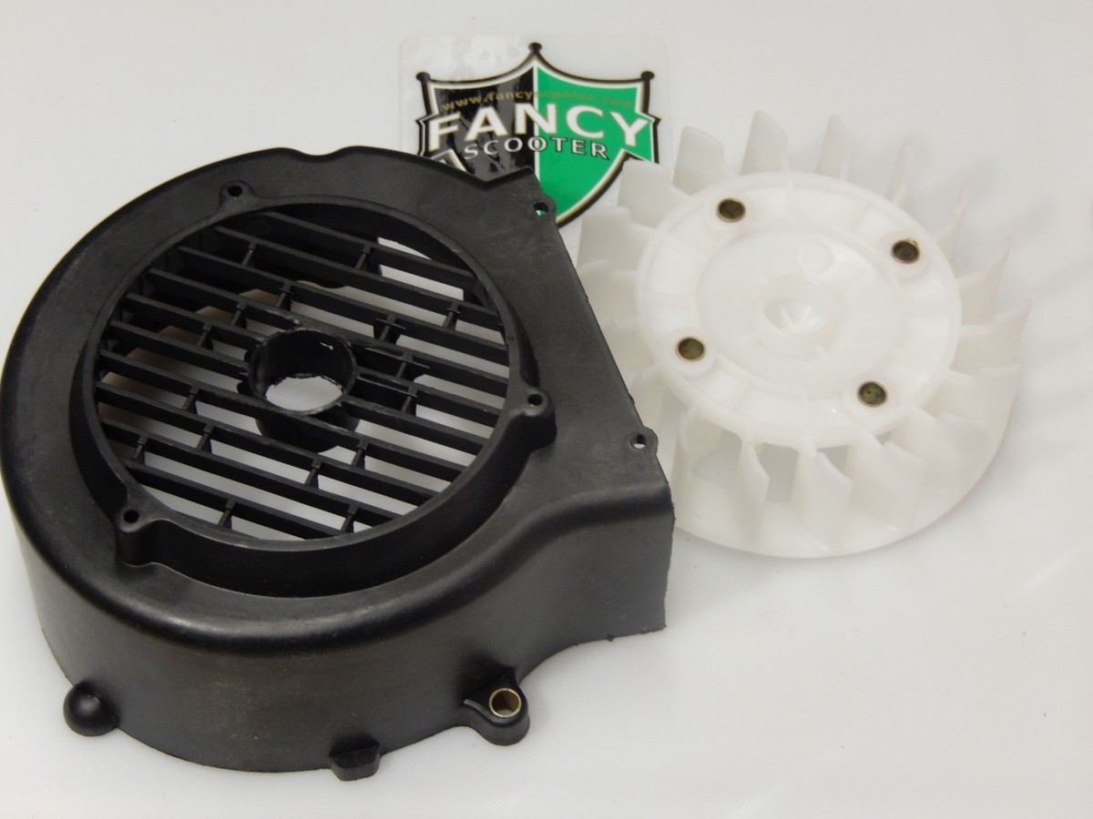 【ジャンク品】BURTLE Li-ionBATTERY/FAN UNIT GY6 157QMJ ENGINE FAN & COVER FOR 150CC SCOOTERS TAOTAO