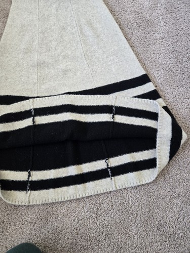 Banana Republic Tulsi Blanket Stripe Wool Cozy Sweater Midi A-Line Skirt Small - Picture 9 of 13