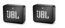 SET OF 2!! JBL Go 2 Portable Bluetooth Speaker - Black JBLGO2BLKAM