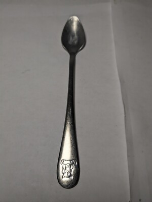 Vintage Tommee Tippee Stainless Baby Spoon With Rare Care Bear