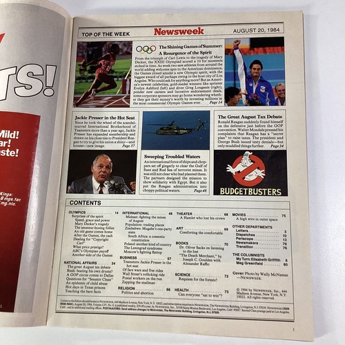 NEWSWEEK MAGAZINE Olympics 1984 Louganis Moses Miller Hogshead Vidmar Great Ads! - Picture 5 of 24