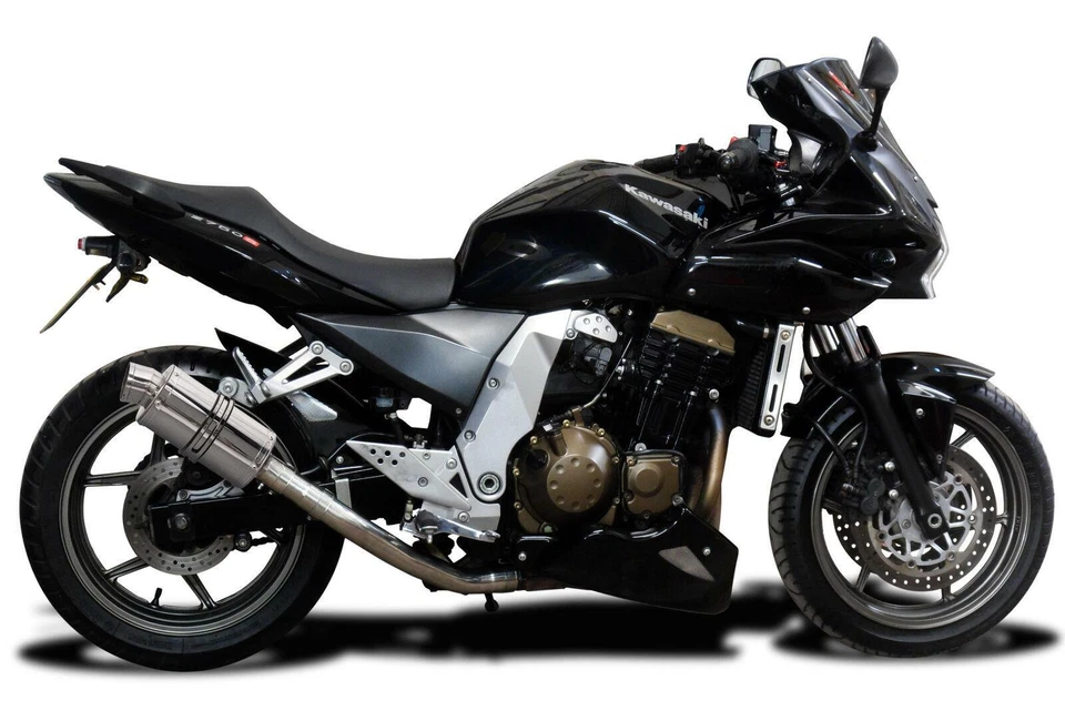 Silenciador oval Delkevic SS70 9" aço inoxidável deslizante - Kawasaki Z750 - 04-06 escape - Imagem 3 de 4